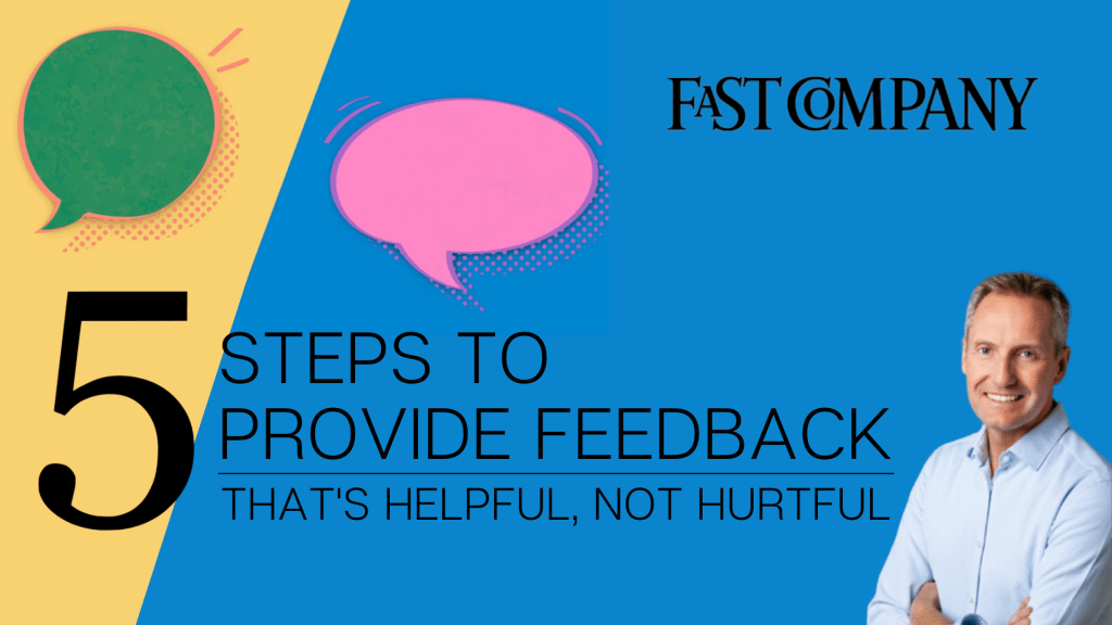 5 Steps to provide feedback Image